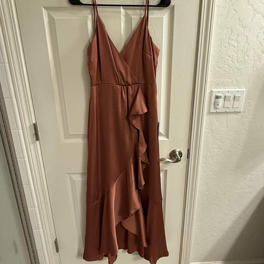 Elegant Rust Dress